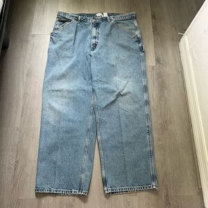 MENS CALVIN KLEIN BLUE BAGGY SKATER JEANS SIZE 40